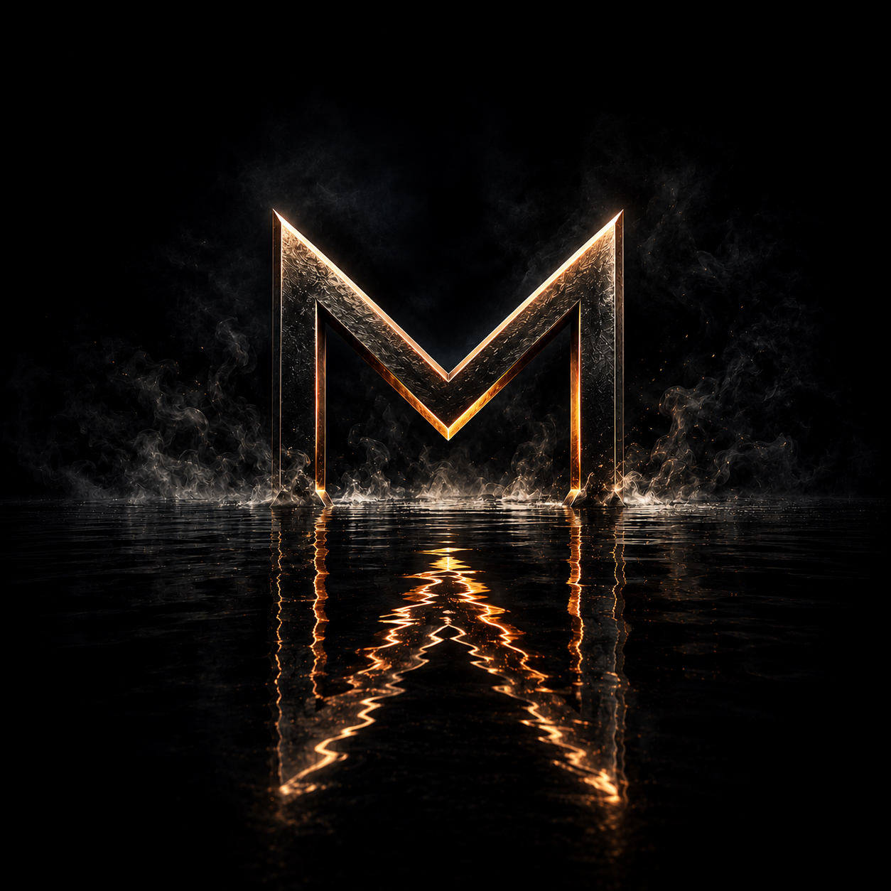 Markus Wick Logo mit Spiegelung im Wasser
